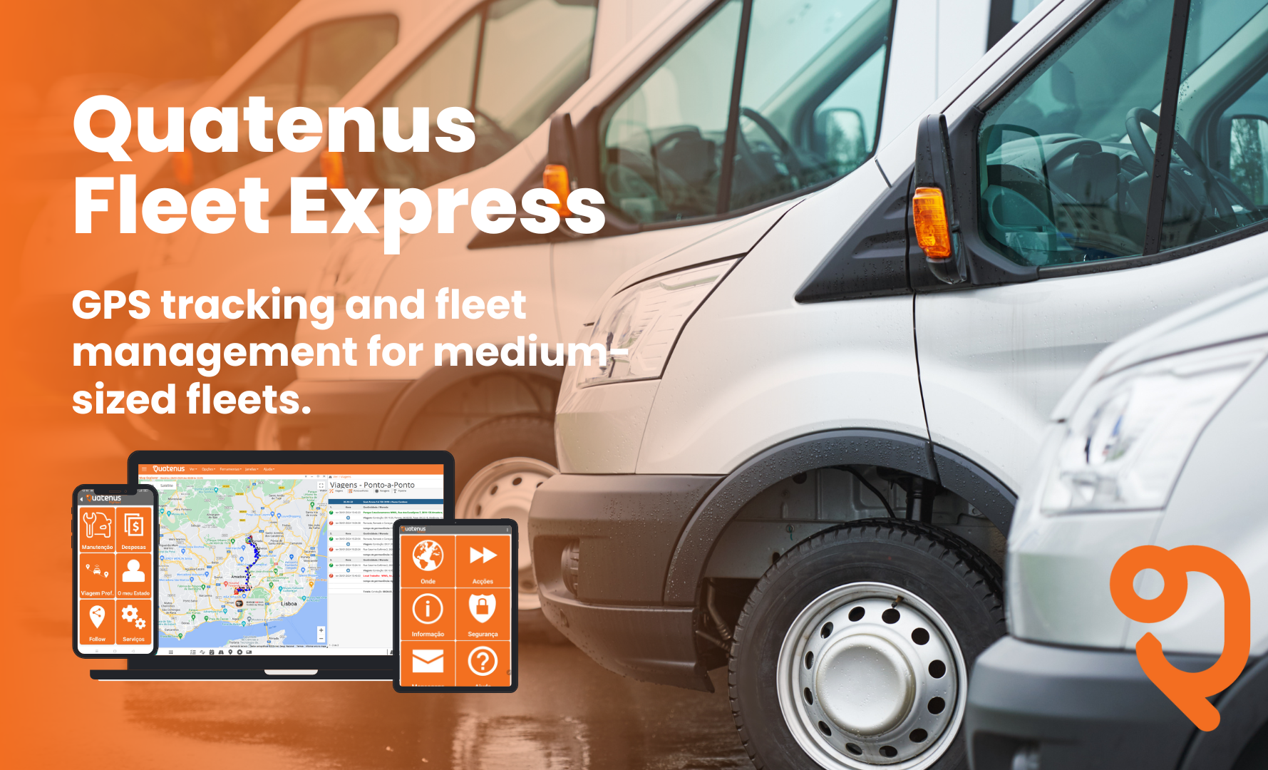 Quatenus Fleet Express: Fleet Management and GPS Tracking for Medium-Sized Fleets