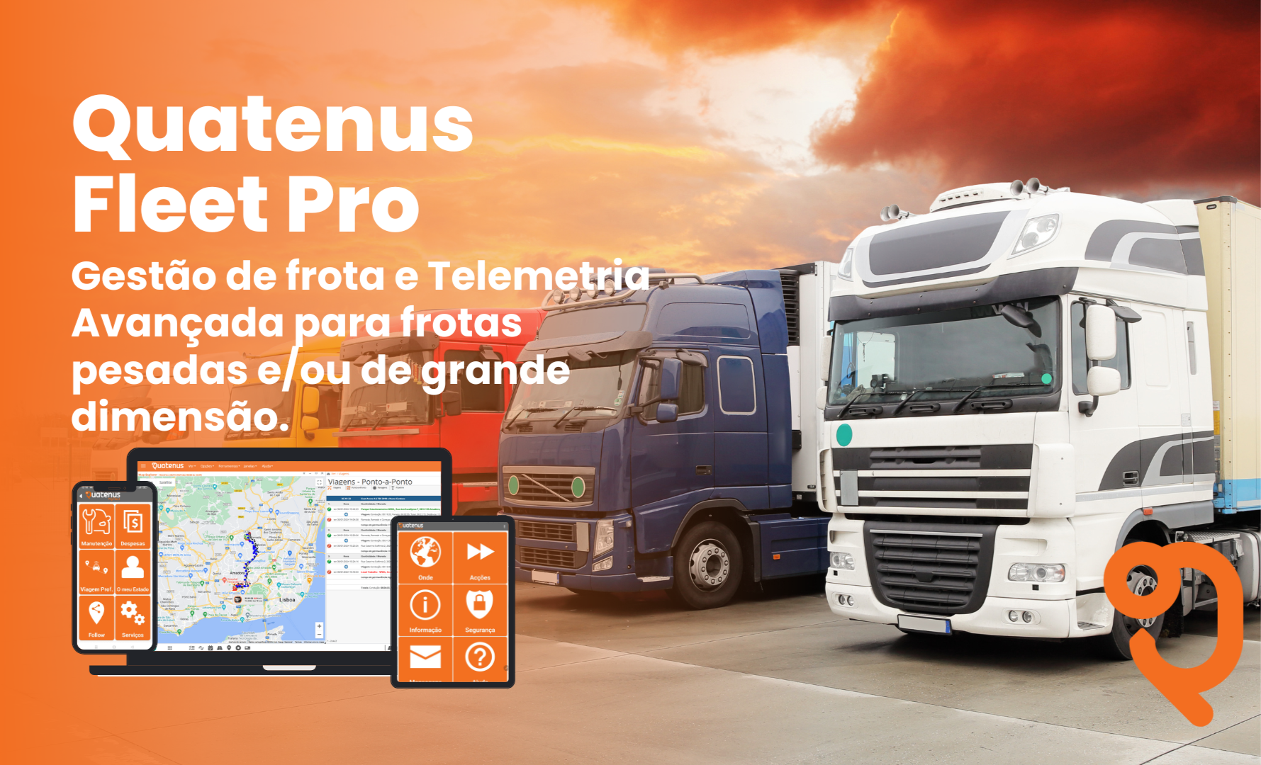 Quatenus Fleet Pro: A Solução Definitiva em Gestão de Frota para Frotas Pesadas e de Grande Dimensão